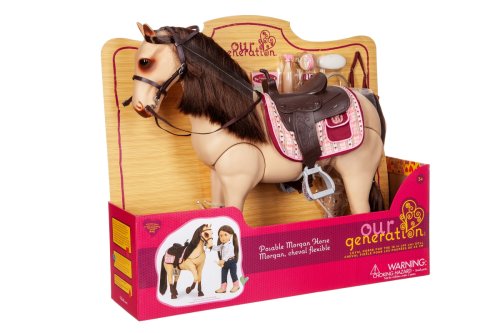 Игровая фигура Our Generation Конь Чемпион с аксессуарами 50см BD38146A1Z