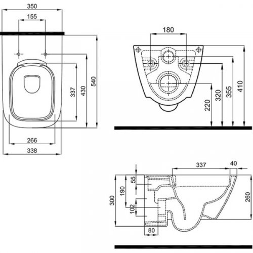 Подвесной унитаз KOLO Modo Pure Rimfree L33123000