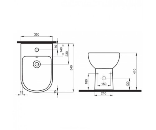 Биде KOLO Traffic L95000000