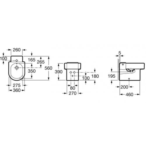 Биде Roca Happening A357564000