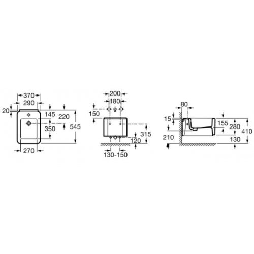 Биде Roca Element A357575000