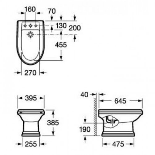 Биде Roca America A357490000
