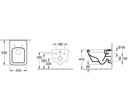 Подвесной унитаз Villeroy&Boch Architectura 56851001