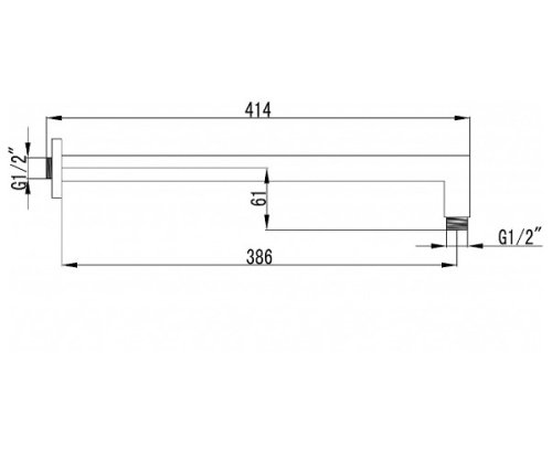 Держатель верхнего душа Imprese SQH01-390