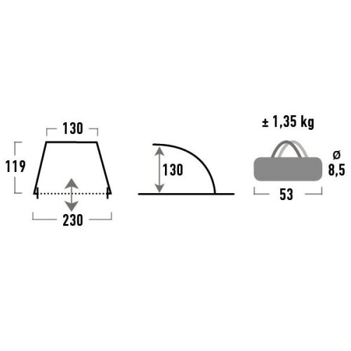 Намет High Peak Mallorca 40 (Blue / Grey)