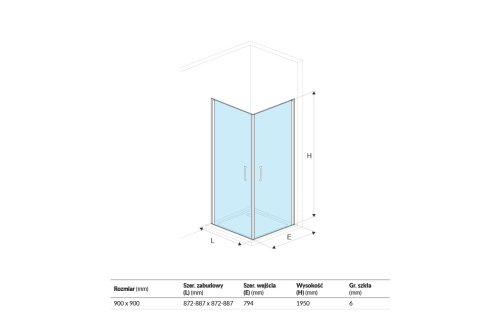 Душевая кабина Excellent Mazo KAEX.3022.1010.9090.LP