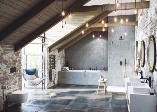 Смеситель для ванной Excellent Keria Black AREX.2033BL