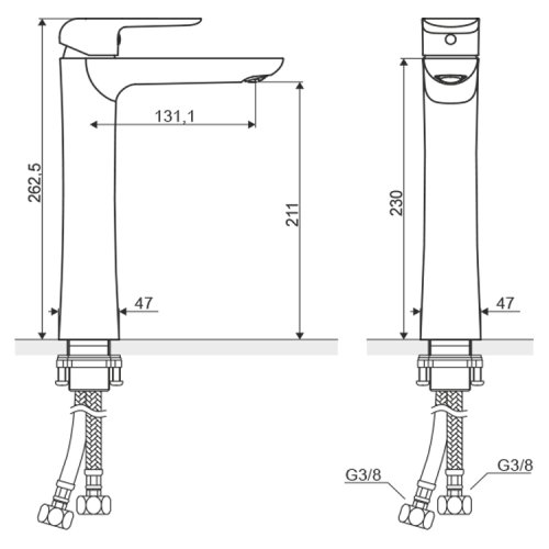 Смеситель для умывальника Excellent Clever ARAC.4102CR