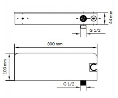 Душевой комплект Excellent Fix-Fitem Clif AREX.SS.040CR