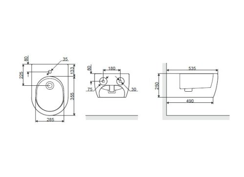 Биде Excellent Doto CEAX.1506.537.WH