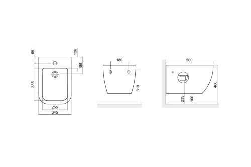 Биде Excellent Ness CENL.3506.500.WH
