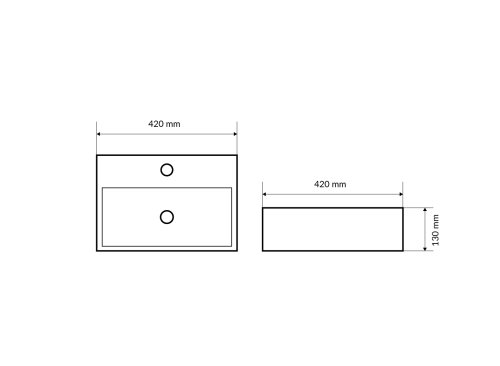 Умывальник Excellent Rima 42 CEAC.1901.420.WH