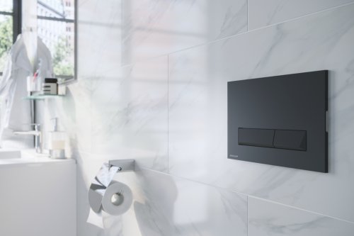 Клавиша смыва Excellent Platto Black INEX.PL230.150.SOFT.BL