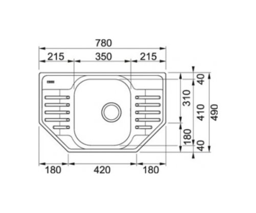 Комплект мойка Franke Polar PXL 612-Е 101.0444.134 + смеситель Narew-35 115.0352.331