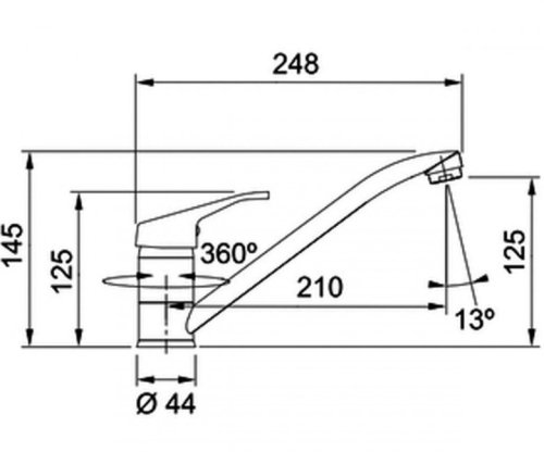 Комплект мойка Franke Polar PXL 612-Е 101.0444.134 + смеситель Narew-35 115.0352.331