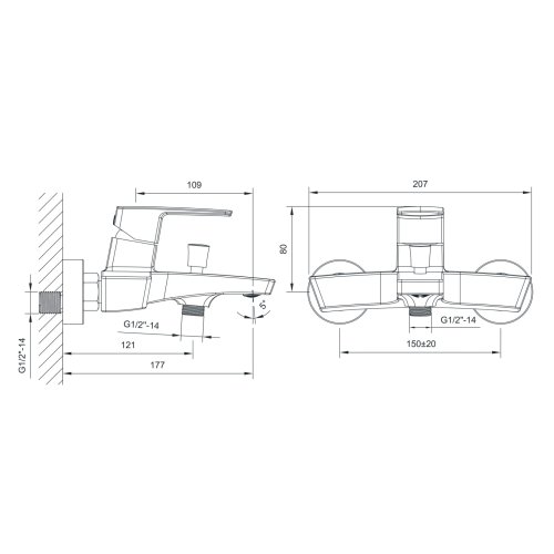 Набір для ванни Imprese GRAFIKY ZMK041807040 + ZMK041807100