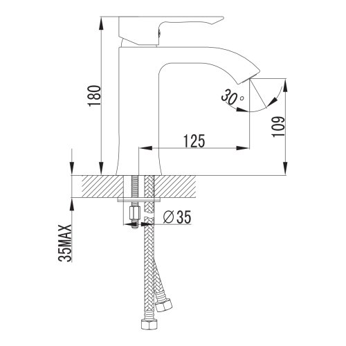 Набір змішувачів для ванни Imprese Vyskov 05340 + 10340 + S1011001