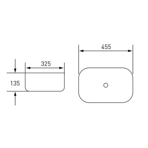 Накладний умивальник Volle 13-01-031 зі змішувачем Hansgrohe NOVUS