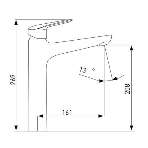Накладний умивальник Volle 13-01-031 зі змішувачем Volle Nemo 15141200