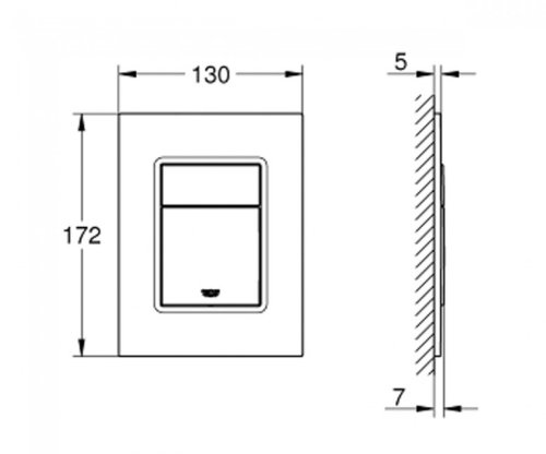 Клавиша смыва Grohe Skate Cosmopolitan 37535000