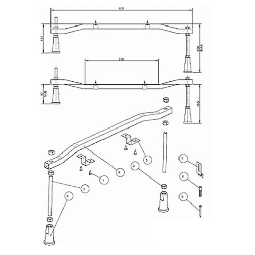 Ванна KOLO SENSA 160*70 см с ножками