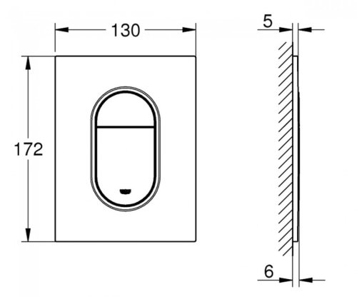 Кнопка змиву Grohe Arena Cosmopolitan 37624DC0