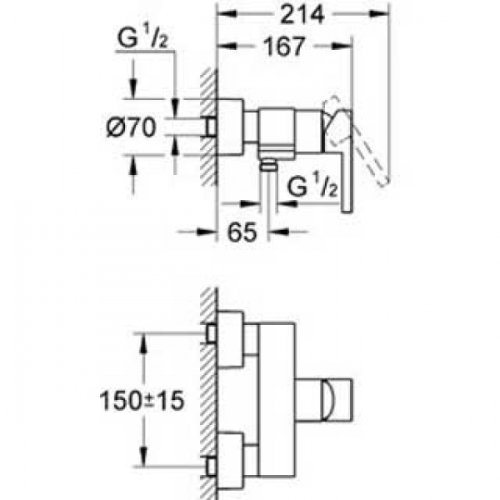 Смеситель для душа Grohe Lineare New 33865001
