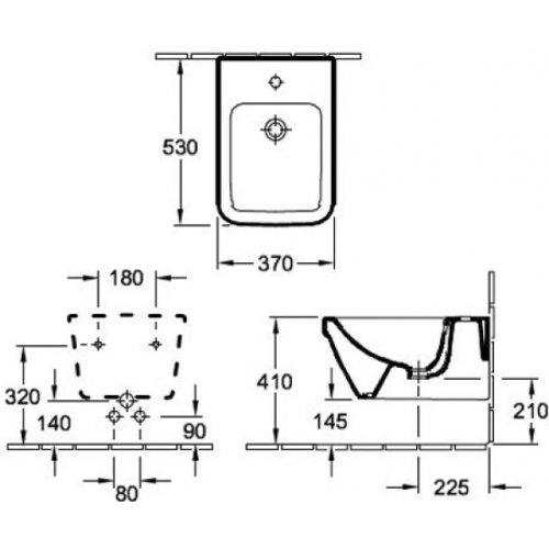 Биде Villeroy&Boch Architectura 44850001