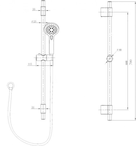 Душевой набор Volle Nemo 15146200