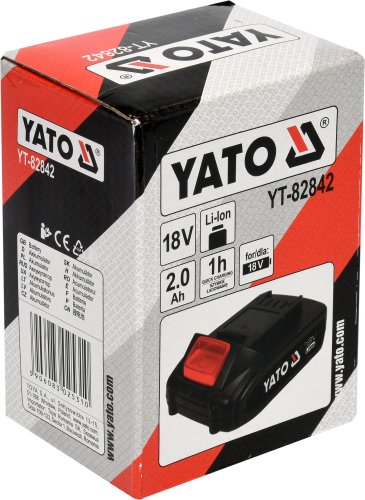 Аккумулятор YATO YT-82842 (18В, 2 Ач)