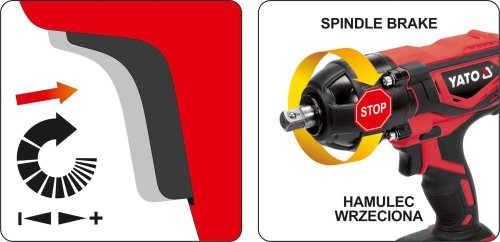 Гайковерт ударный аккумуляторный YATO YT-82805