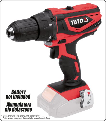 Дрель-шуруповерт аккумуляторная YATO YT-82781