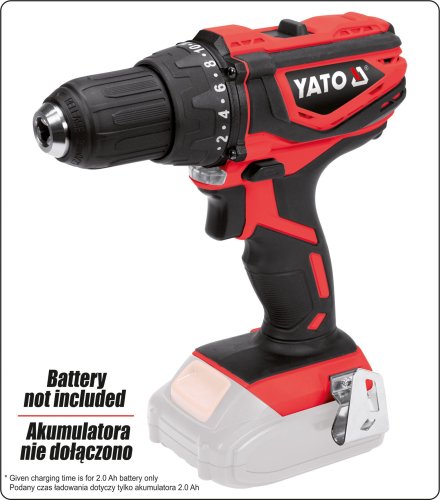 Дрель-шуруповерт аккумуляторная YATO YT-82783