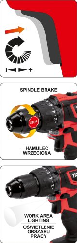 Дриль-шурупокрут акумуляторний YATO YT-82789