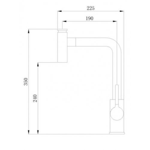 Смеситель для кухни Q-tap Inspai CRM 013F