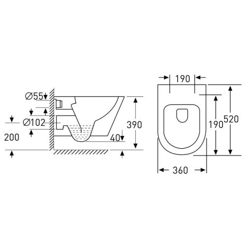 Набір інсталяція GROHE Rapid SL з підвісним унітазом Volle NEMO Rimless 13-17-316 + 39501000