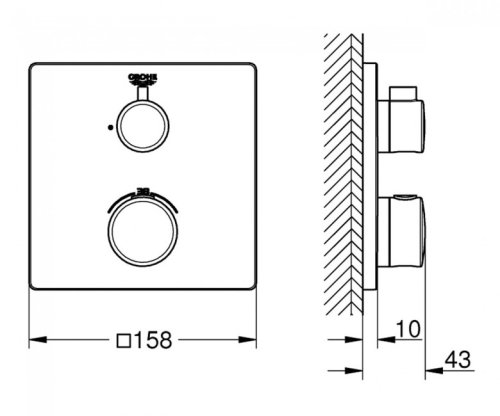 Смеситель Grohe Grohtherm 24078000