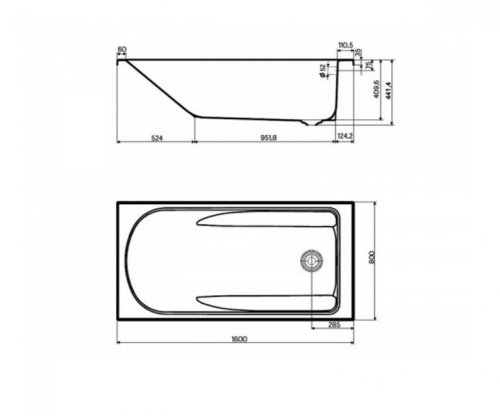 Ванна Kolo Comfort Plus 160x80 XWP1461000