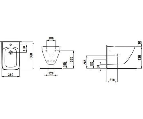 Биде Laufen Palace H8307010003041