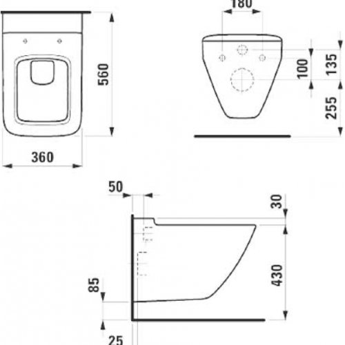 Подвесной унитаз Laufen Palace H8207020000001