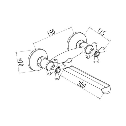 Змішувач для кухні Q-tap Mayfair CRM 361 (QTMAYCRM361)