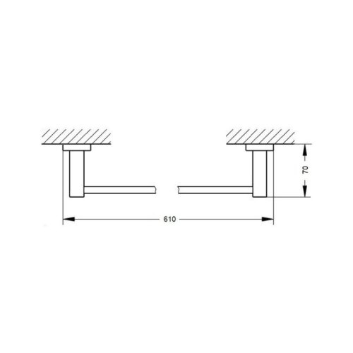 Полотенцедержатель Q-tap Liberty ORO 1124 (QTLIBORO1124)