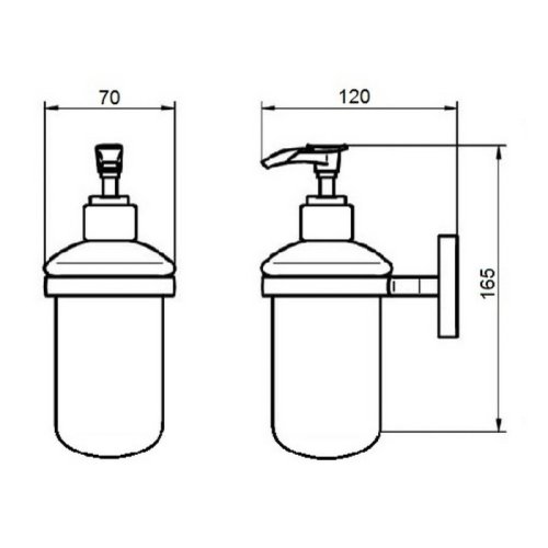 Дозатор жидкого мыла Q-tap Liberty CRM 1152 (QTLIBCRM1152)