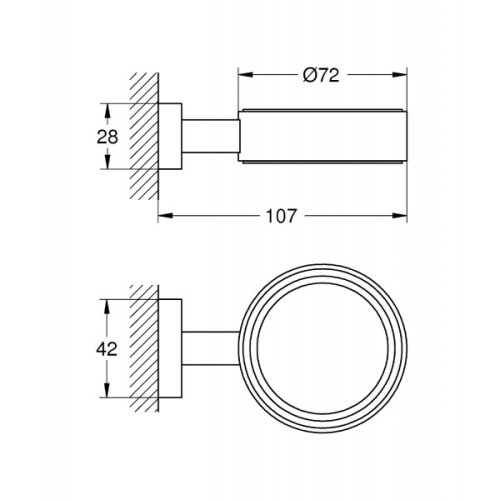 Держатель для аксессуаров Grohe Essentials Cube 40508001