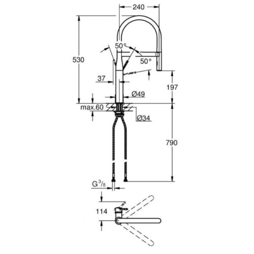 Смеситель для кухни Grohe Essence 30294000