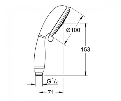 Ручний душ Grohe New Tempesta Rustic 100 26085001