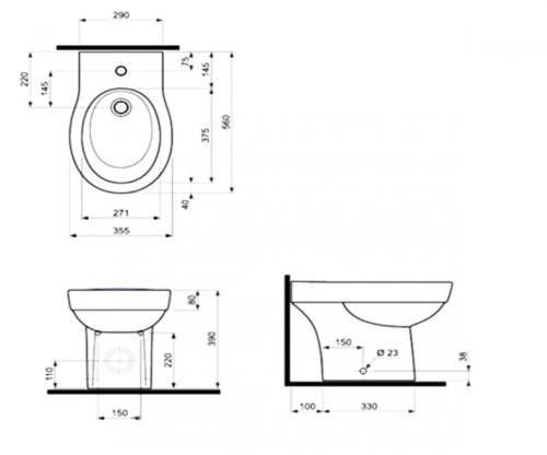 Биде Kolo Varius K35000000