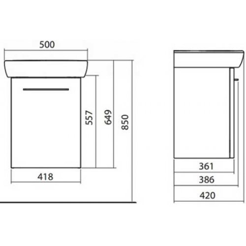 Тумба с умывальником Kolo Nova Pro M39004000