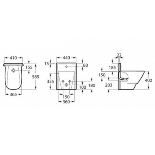 Биде Roca Frontalis A357584000