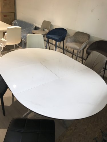 Стол обеденный Nicolas Cambridge Керамика Белый глянец MD000458